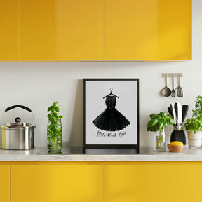 Little black dress in hanger Poster