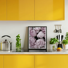 Smile and dream peonies Poster