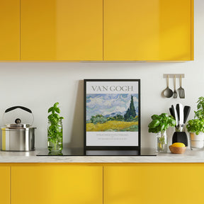 Wheat Field With Cypresses Poster