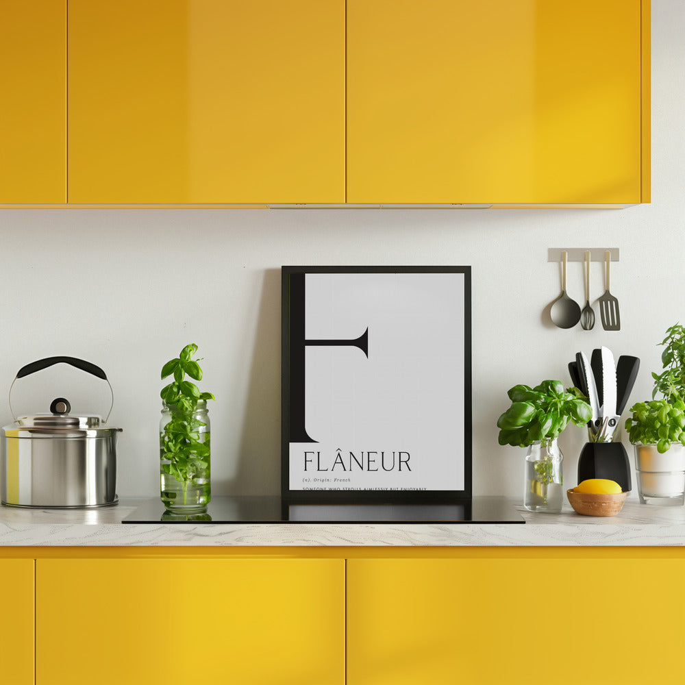 Flâneur definition Poster