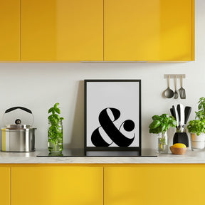 Scandi ampersand Poster