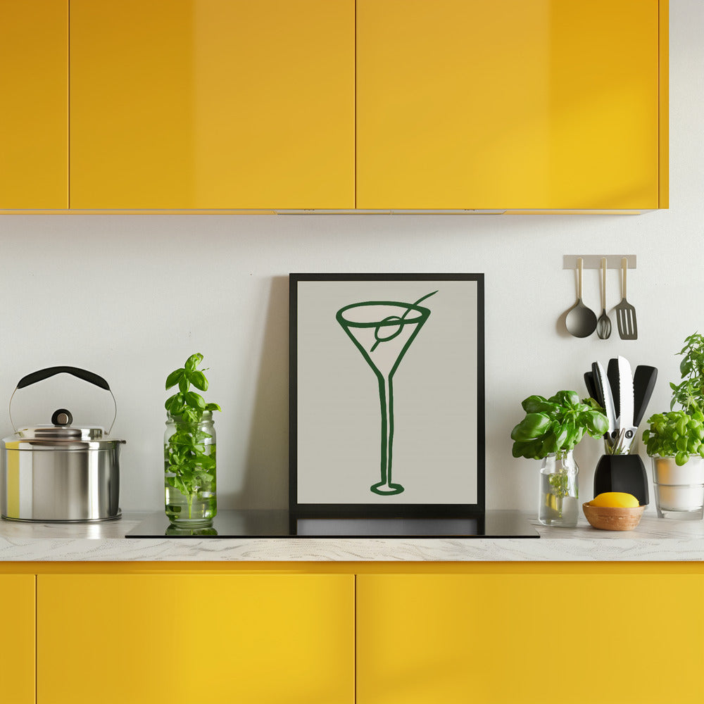 Cocktail Green Poster