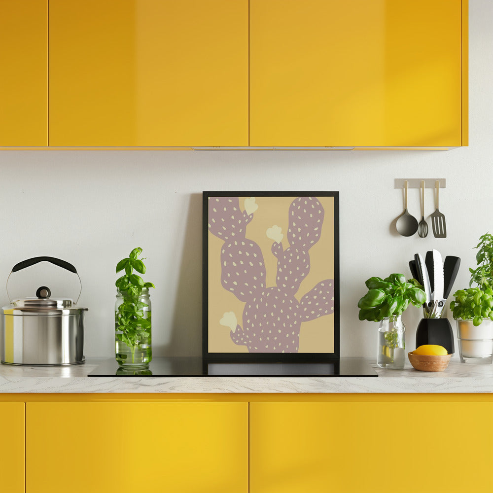 Cactus Yellow Poster
