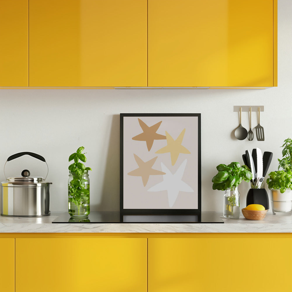 Stars Yellow Poster