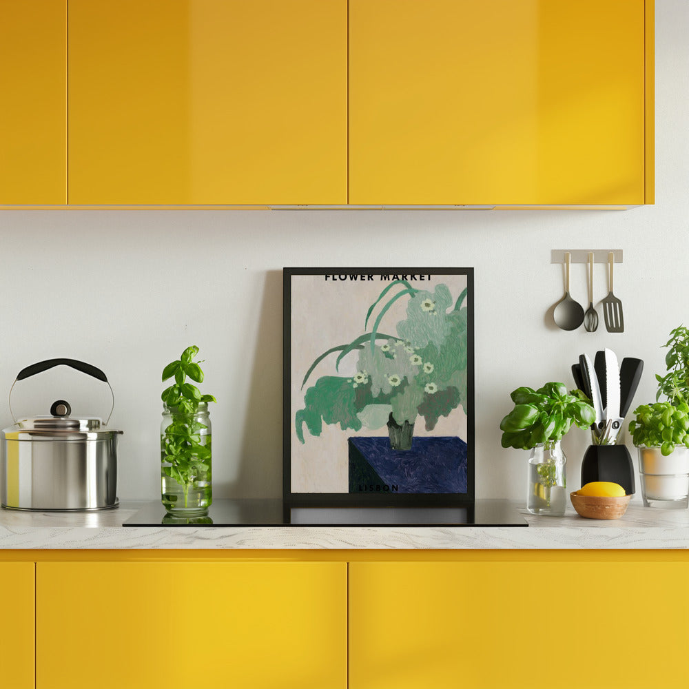 Flower Market. Lisbon Poster