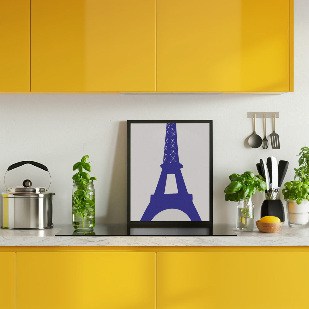 Eiffel Bleu Poster