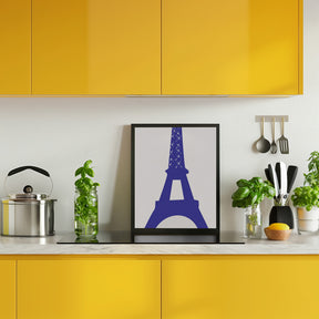 Eiffel Bleu Poster