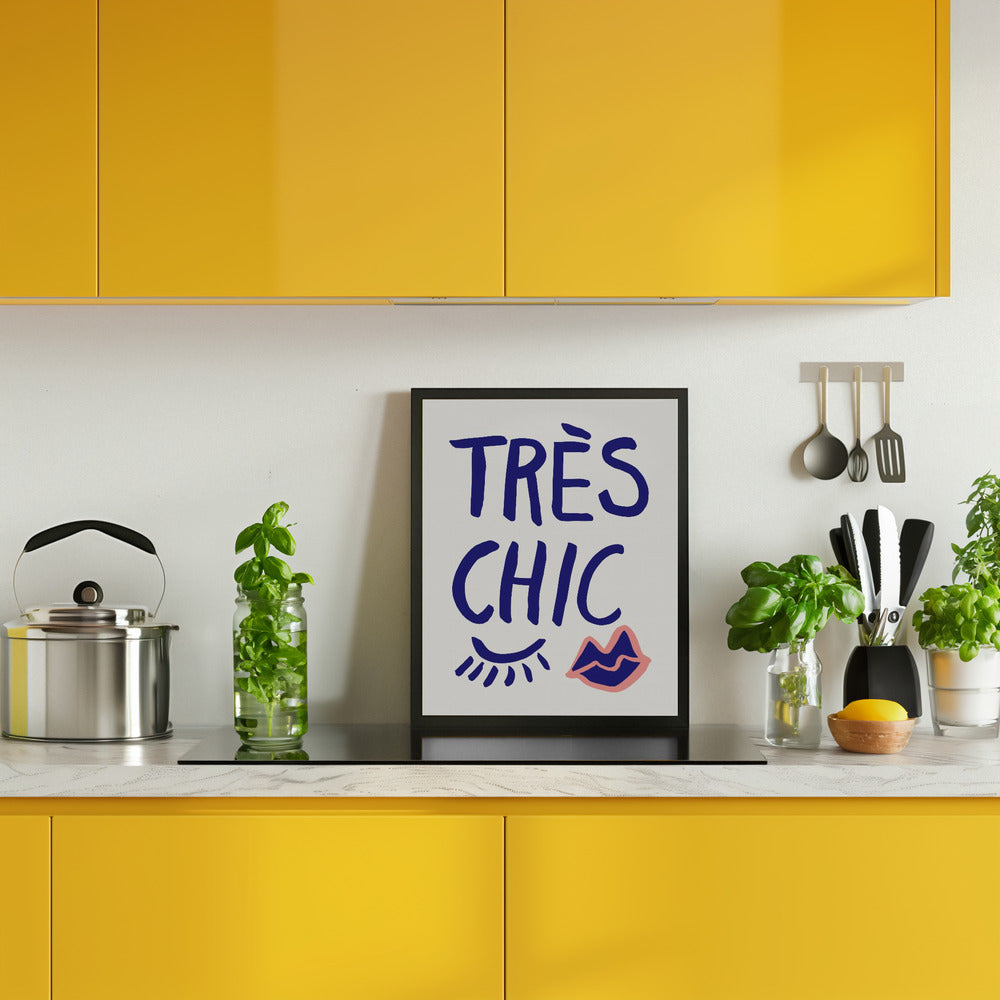 Tres Chic Blue Poster