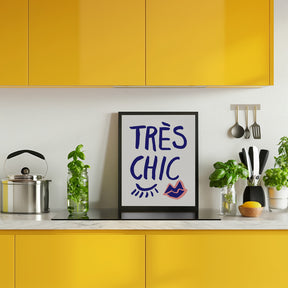 Tres Chic Blue Poster