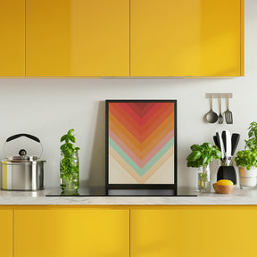 Rainbow Chevrons Poster