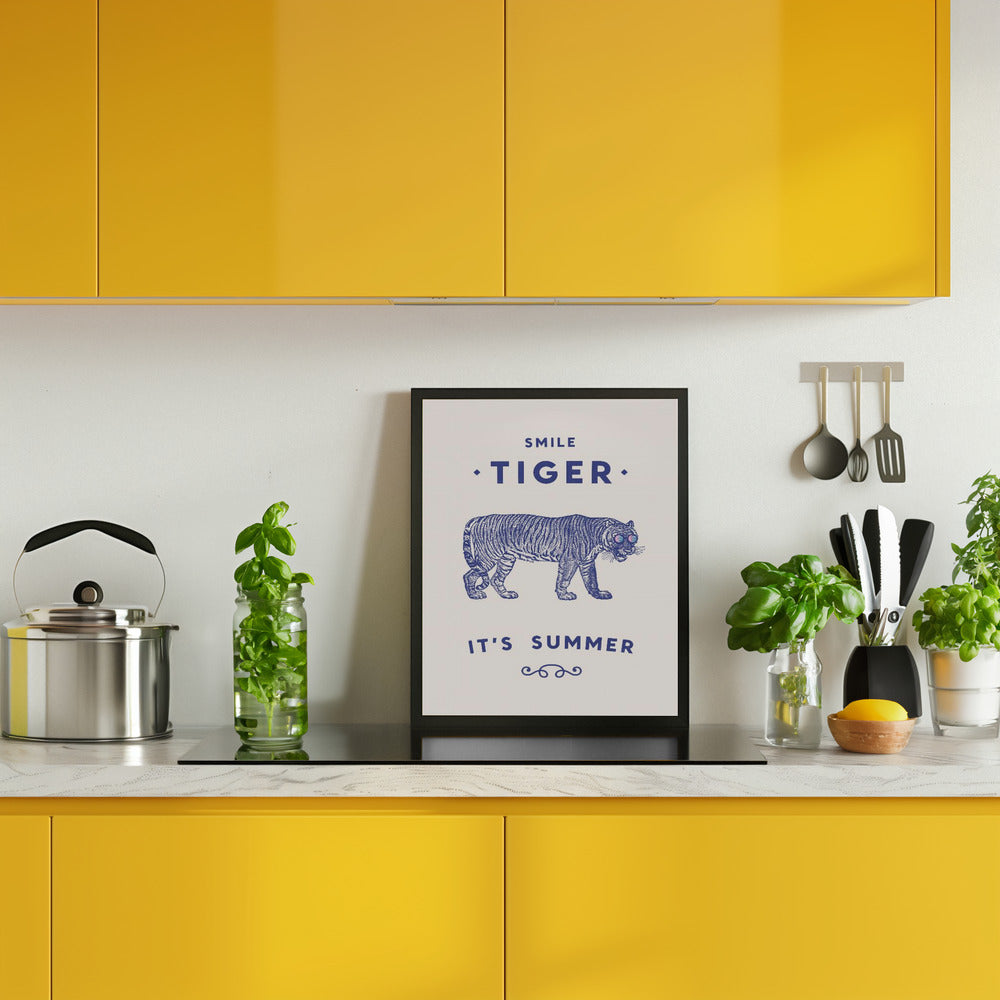 Smile Tiger Poster