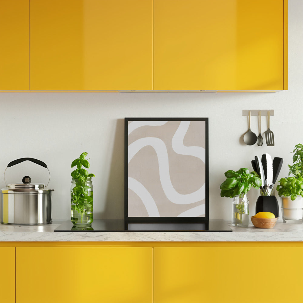 Squiggly Abstract Art Poster