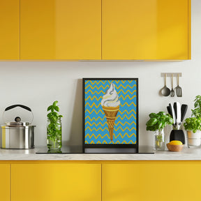 Ice Cream Blue Poster