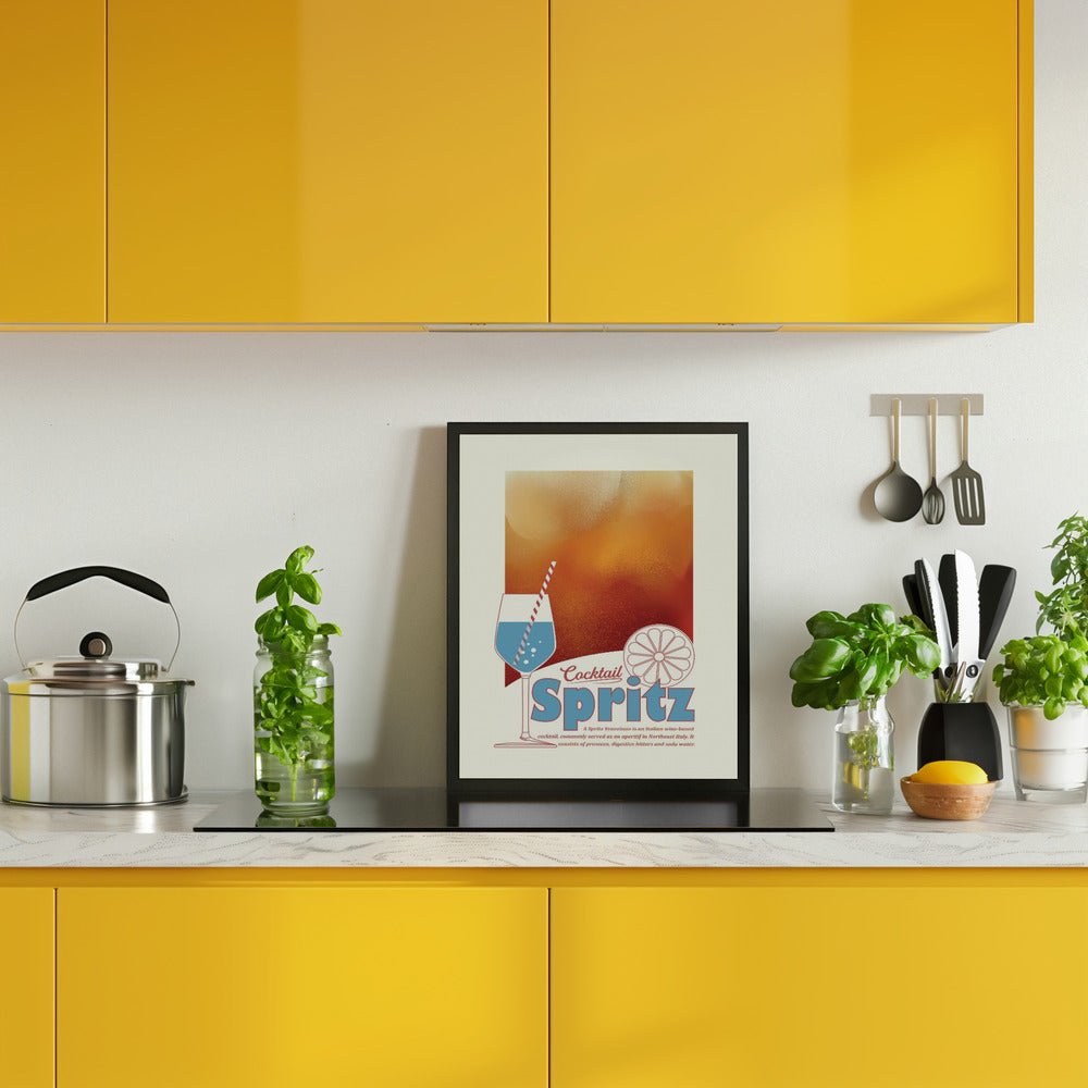 Aperol Spritz print Poster