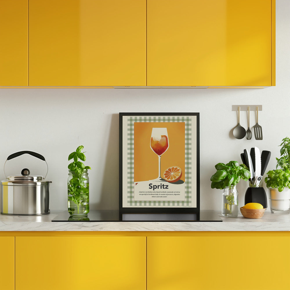 Spritz retro print Poster