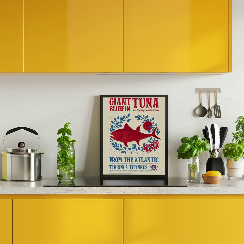 Tuna kitchen print Poster