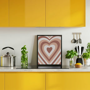 Hearts Radiate Poster