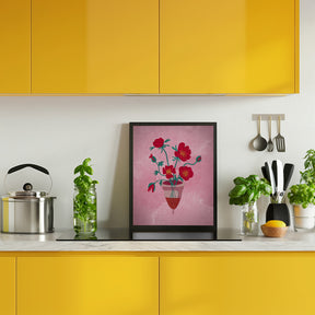 Cup of flowers Poster