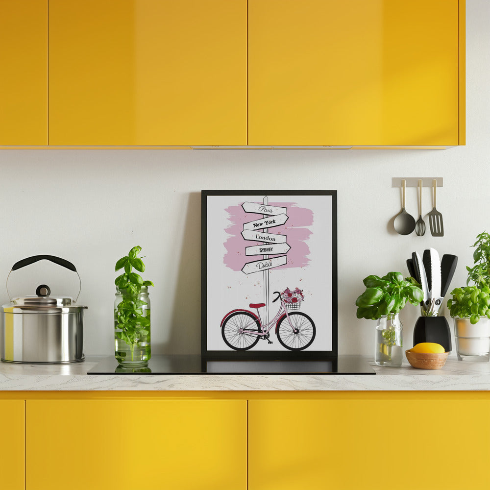 Bike Travels Poster