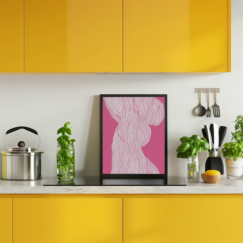 Fibers No 1 (Pink) Poster