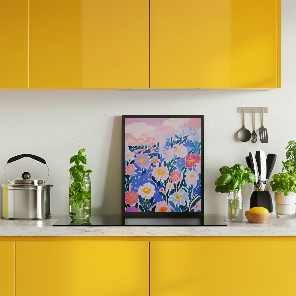 Wild Flower Field Poster