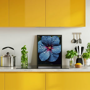 Blue Lagoon Flower Poster