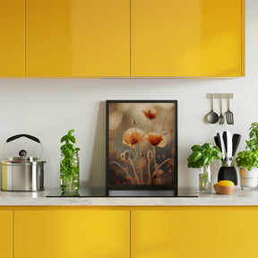 Poppy In Morning Sun Poster