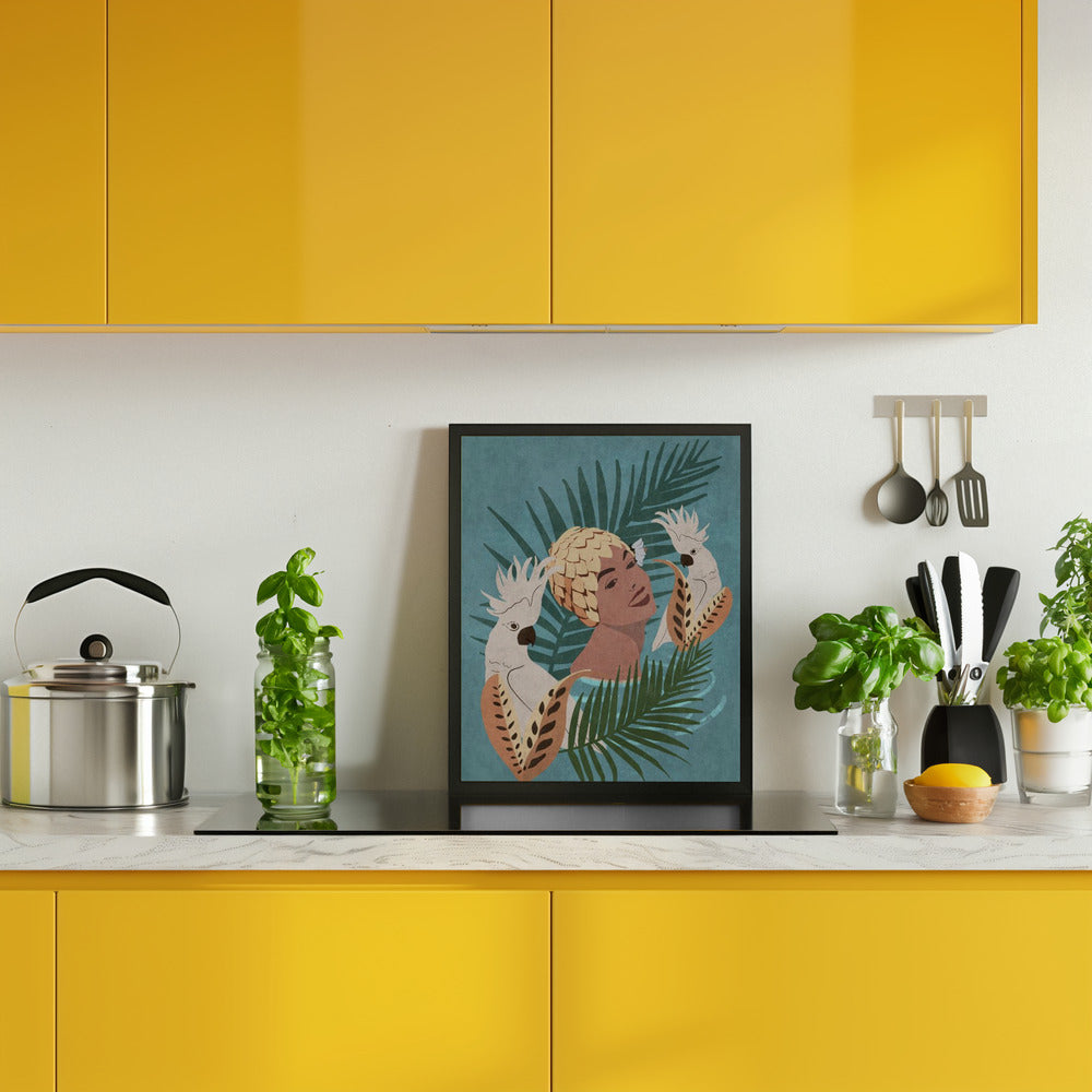 Parrot and Beauty Poster