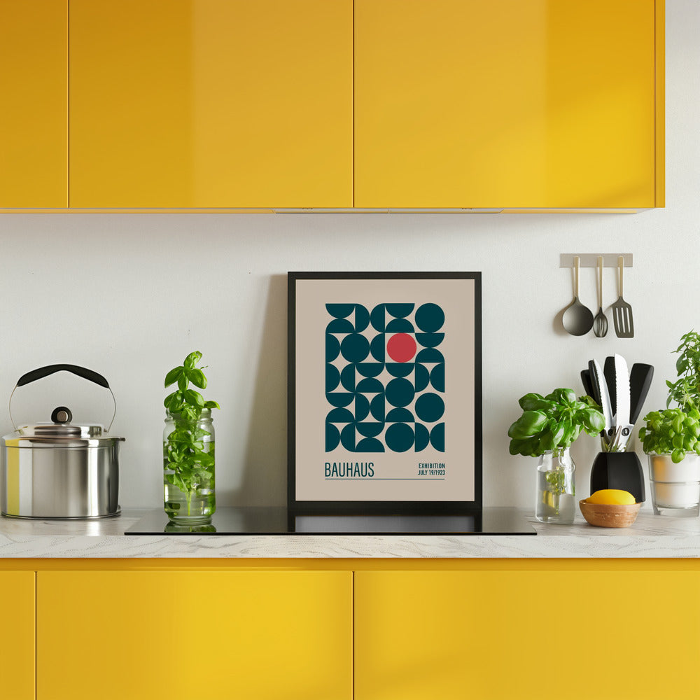 Bauhaus Mavi Kureler Poster