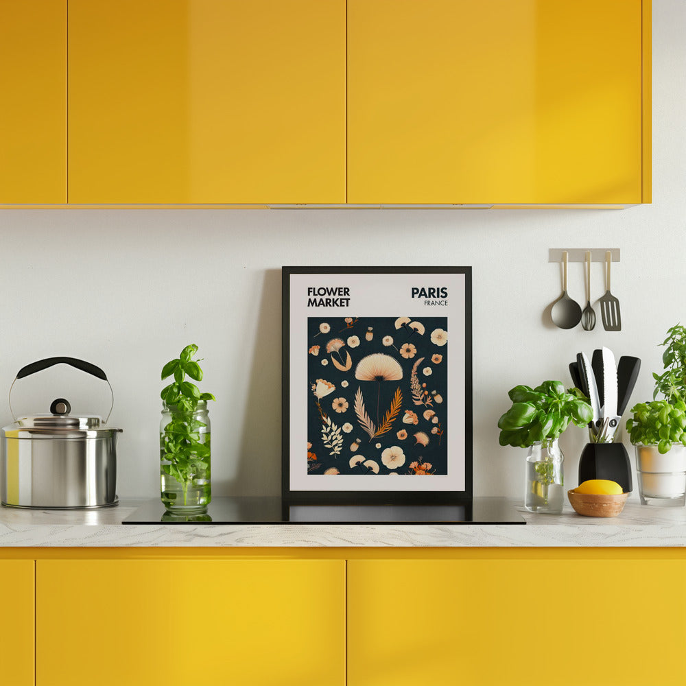 Flower Market - Paris Poster