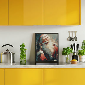 Laughing Santa Poster