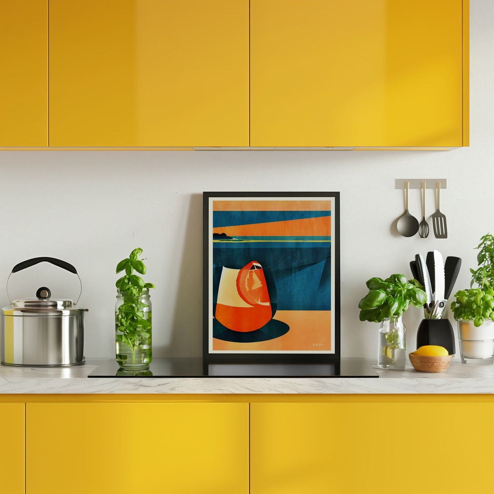 Negroni At Sunset Poster