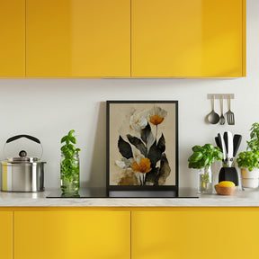 Yellow Paper Flowers Poster