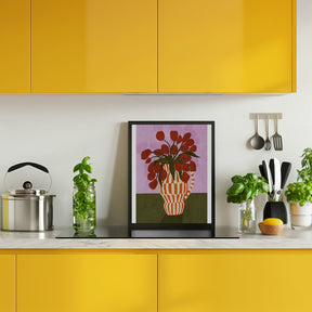 Flower Vase 1ratio 2x3 Print By Bohonewart Poster