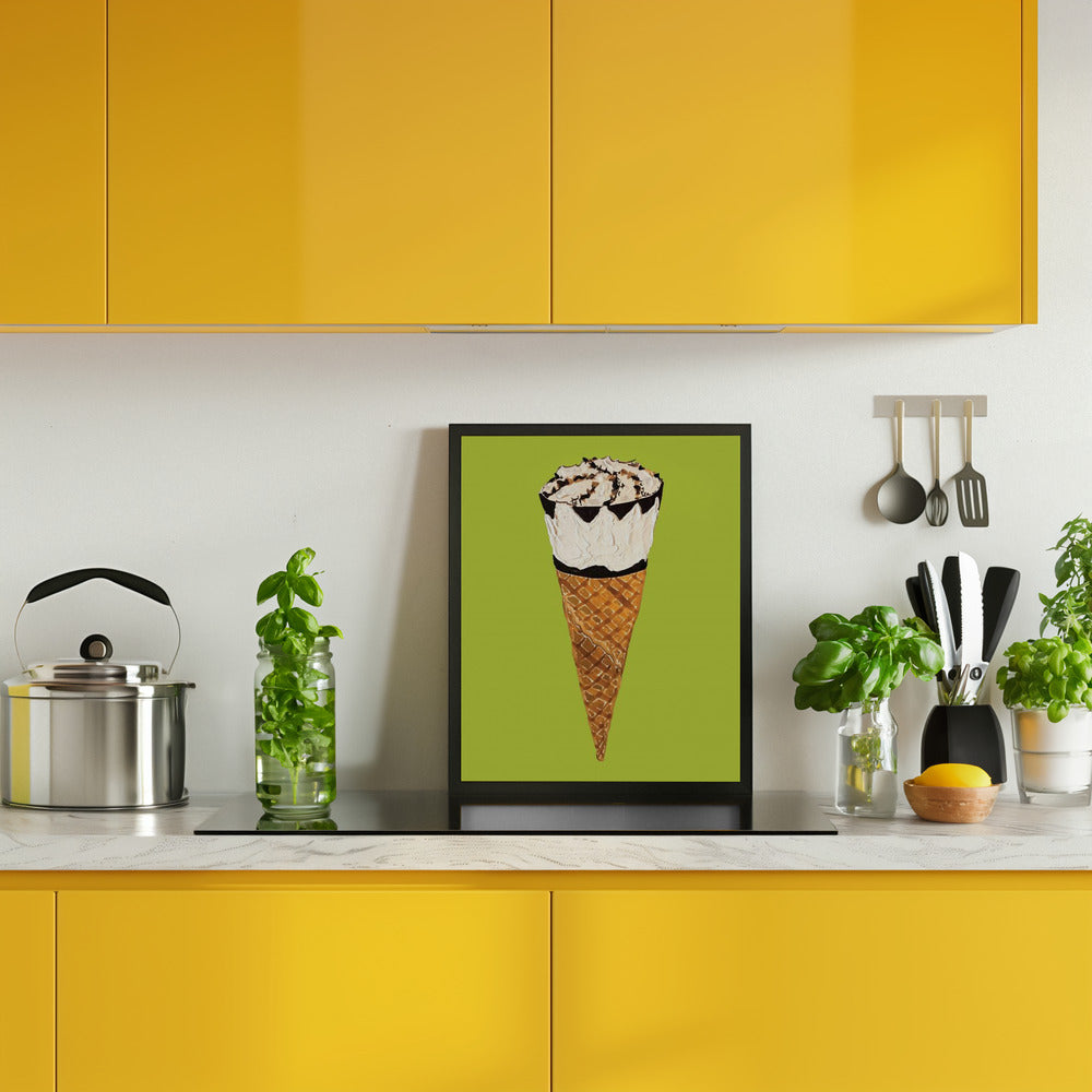 Cornetto On Pistachio Poster