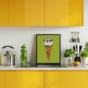 Cornetto On Pistachio Poster