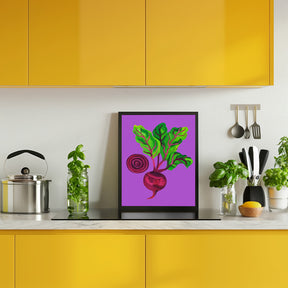 Beetroot Swirl Purple Poster