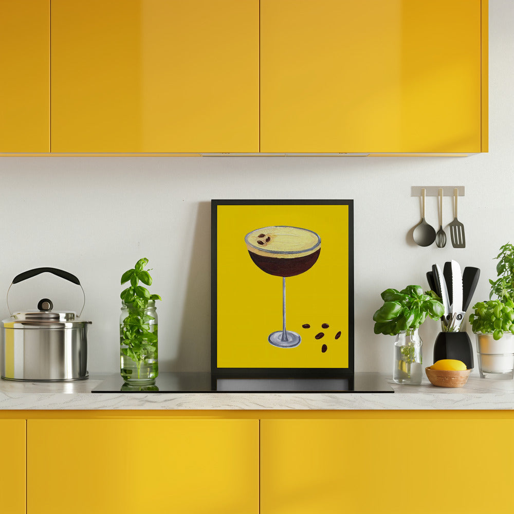 Espresso Martini Buttercup Yellow Poster