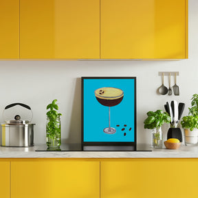 Espresso Martini Sky Blue Poster