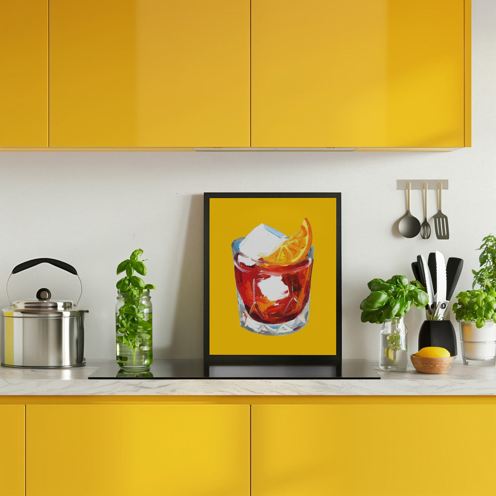 Negroni Sunshine Yellow Poster