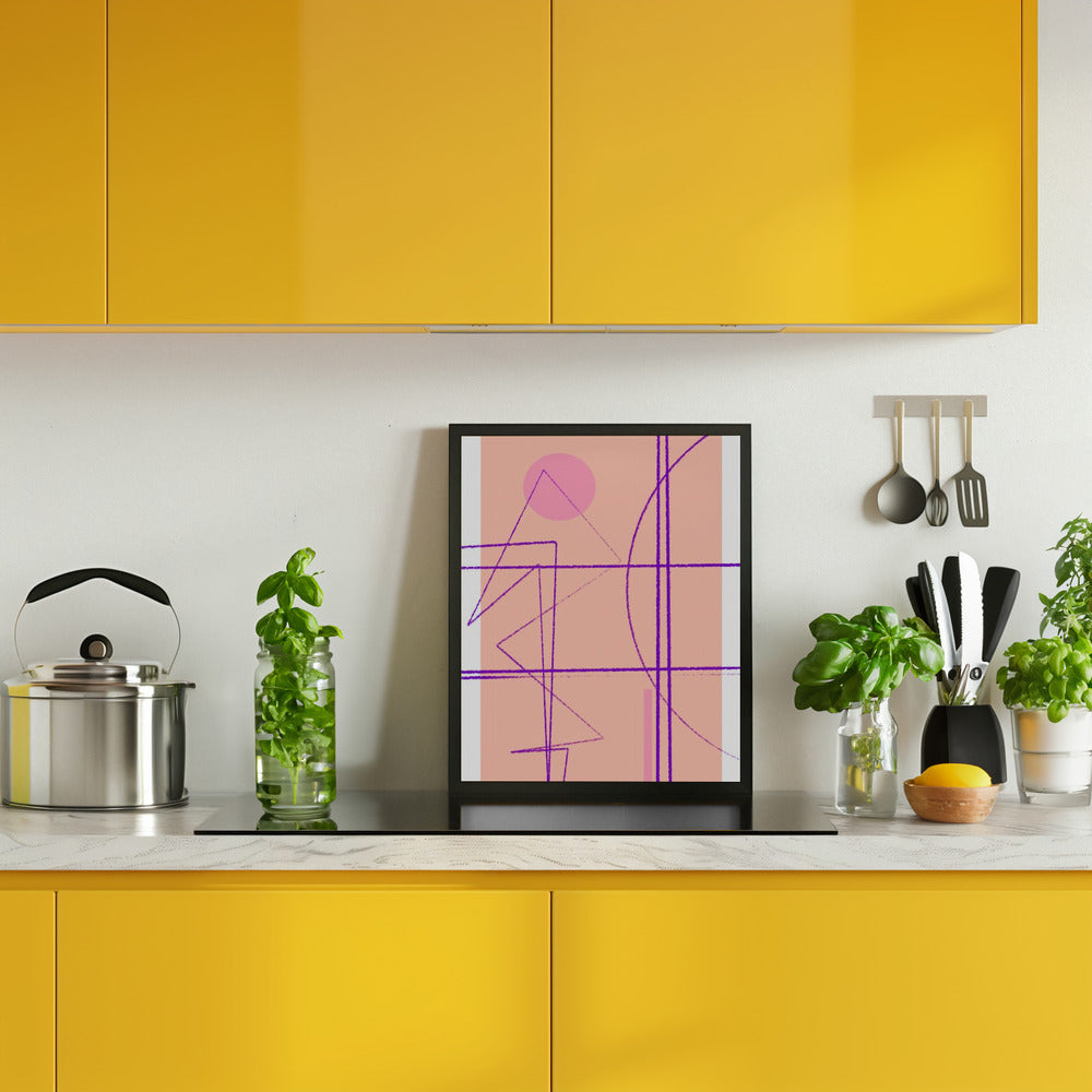 Angular Lines No 14 Poster