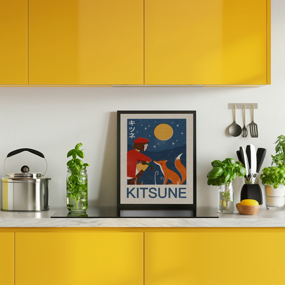 Kitsune Fox Poster