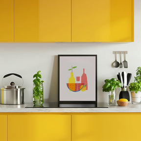 Still Life With Wine and Bottles Poster