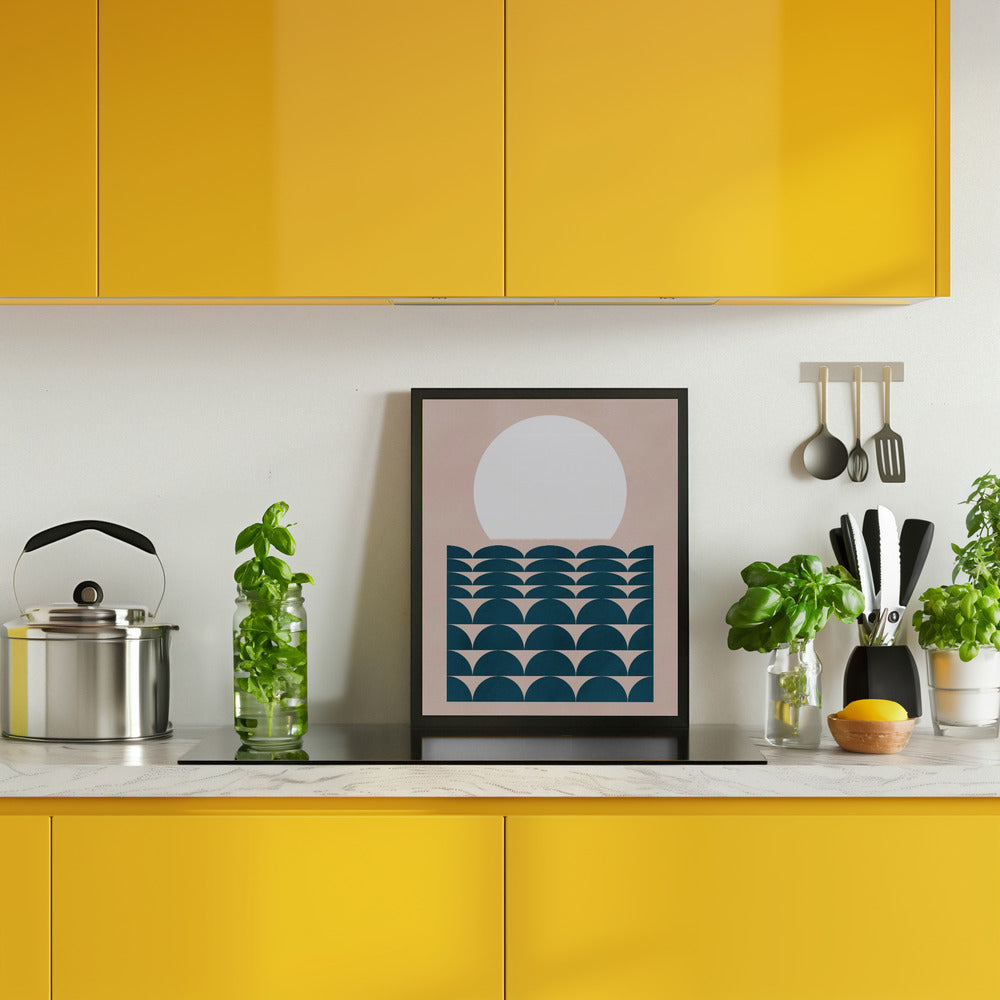 Geometrical Seascape Poster