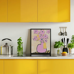 Pink Vase Poster