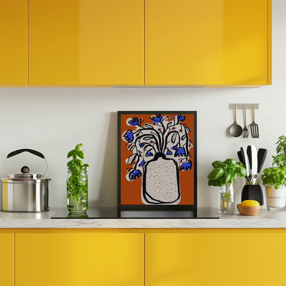 Lovely Flower Bouquet (orange Version) Poster