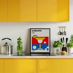 Margarita Bauhaus Cocktail Poster