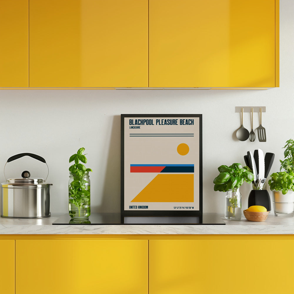 Blackpool Pleasure Beach Travel Poster Poster