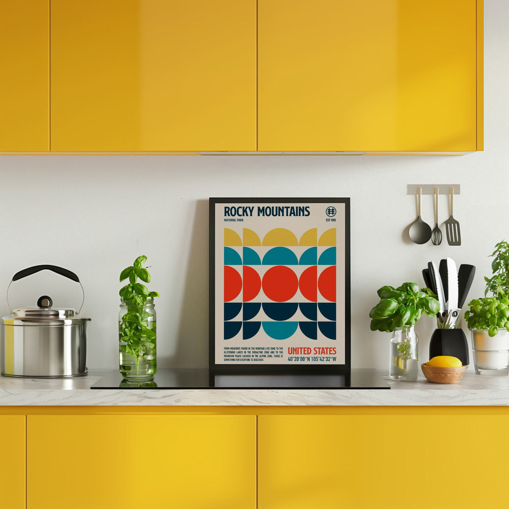 Rocky Mountains National Park Travel Poster Poster