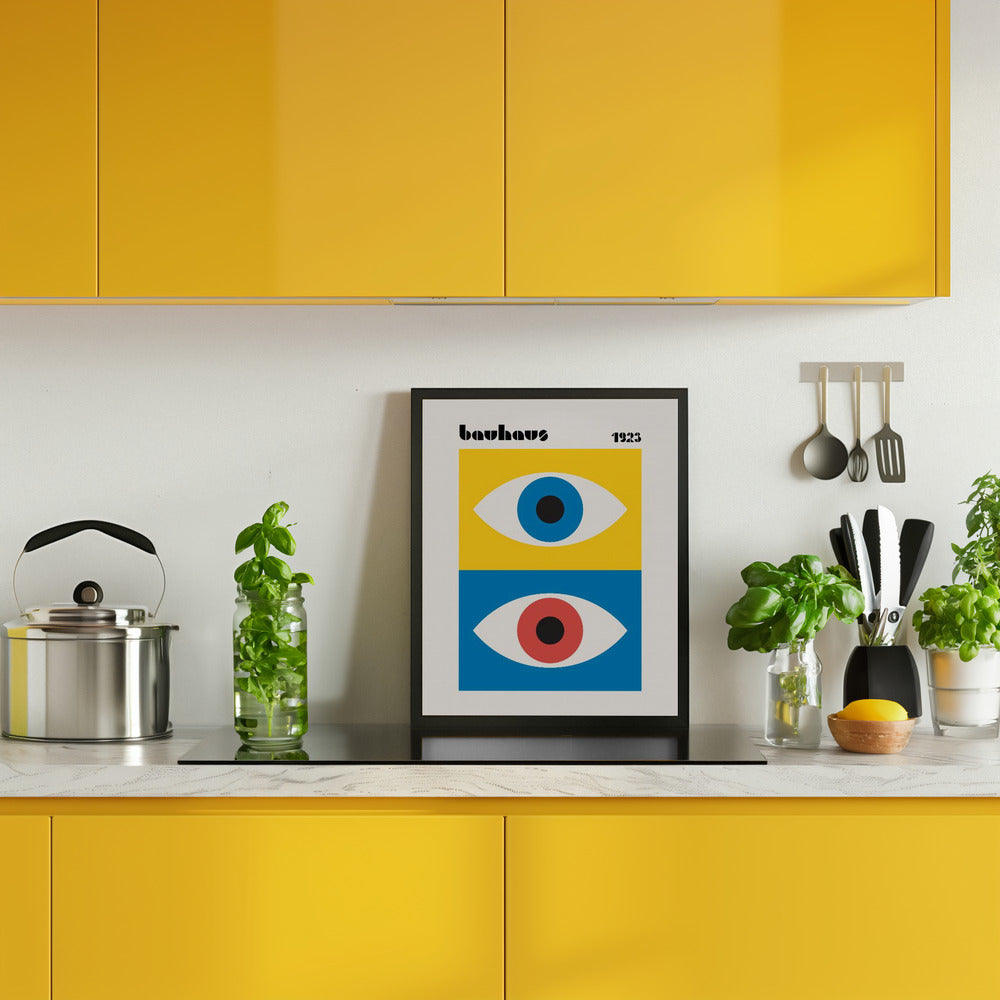 Bauhaus Eyes Abstract Poster